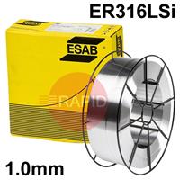 1632109820 ESAB OK Autrod 316LSi 1.0mm MIG Wire, 15Kg Reel, ER316LSi