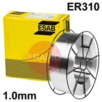 1670109820 ESAB OK Autrod 310, 1.0mm Stainless Steel MIG Wire, 15Kg Reel, ER310