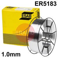 1816109870 ESAB OK Autrod 5183 1mm Aluminium MIG Wire, 7Kg Reel. ER5183 (OK Autrod 18.16)