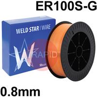 3010203273 Low Alloy Steel MIG Wire, 0.8mm Diameter - AWS A5.28 ER100S-G, 15Kg Reel