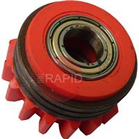 3138650 Kemppi Bearing Feed Roll. Red,1.0mm V Groove