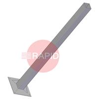 83.20.03 CEPRO Hanging Rail Steel Pole - 160mm Diameter, with 500mm Footplate