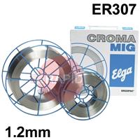 98242012 Elga Cromamig 307 Si 1.2mm Stainless MIG Wire, 15Kg Reel