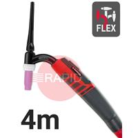 CK-EDS26F04 CK Diamond EDS 26FX Flex Head Air Cooled Tig Torch, 4m