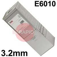 ED010278 Lincoln Fleetweld 5P+ Cellulosic Electrodes 3.2mm Diameter x 350mm Long. 22.7kg Easy Open Can. E6010