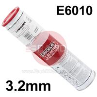 ED032610 Lincoln Pipeliner 6P+ Cellulosic Electrodes 3.2mm Diameter x 355mm Long. 13.5kg Carton (3 x 4.5kg Tins). E6010