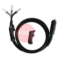 ERGOPLUS15RFLEX Trafimet ERGOPLUS 15R Flex Neck Air Cooled MIG Torch w/ Euro Connection, 180A CO2, 150A Mixed Gas