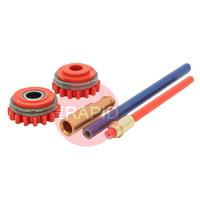 F000239 Kemppi 1.0mm MC/FC V-Groove Knurled GT02C Drive Roll Kit #1