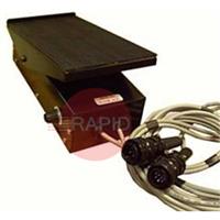 FSK2410 Kemppi DC TIG (C100F Type) MasterTig Range etc. Footpedal C/W 4 Pin & 10 Pin Amphenol Plugs (Not Original Equipment Manufacturer)