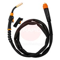 GX305GMN Kemppi Flexlite GX K5 305GMN Air Cooled 300A MIG Torch, with Euro Connection & Multi Neck