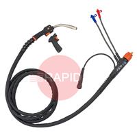 GXE408WA Kemppi Flexlite GXe K8 408W A Water Cooled 400A MIG Torch, w/ Euro Connection & GRE80 Torch Remote