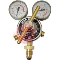 H1088 Harris 925 Inert Gas Single Stage Two Gauge Heavy Duty Regulator 40.0 Bar, 5/8