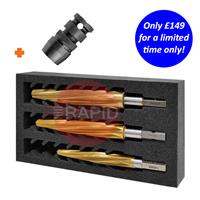 JS26-501030-3SET HMT JS26 VersaDrive Impact Reamer 3 Piece Set w/ FREE Impact Adpator