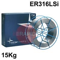 P53188 Bohler Thermanit GE-316LSi, Stainless MIG Wire, 15Kg Reel, ER316LSi