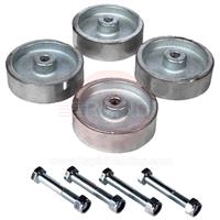 SWK4SS 4 Roller Stainless Steel Wheel Kit