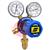 0785-2158  ESAB GCE FE300 Oxygen Regulator Bottom Entry, 10 Bar, G5/8