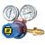 509236  ESAB GCE FE300 Oxygen Regulator Side Entry, 4 Bar, G5/8
