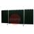 0102080110  CEPRO Robusto XL Triptych Welding Screen with Green-6 Strips - 4.4m Wide x 2.1m High, Approved EN 25980