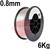 53560850  0.8mm Aluminium MIG Wire, 6Kg Reel, ER5356