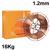 WP403676-16  UTP Robotic Chromeless 600 Seamless Hard Facing Cored Wire. Hardness - 57 - 62 RC. 1.2mm x 16Kg Reel. EN 14700 T Z Fe8