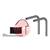 T9CRMOVN-X  Plymovent NMB Wall Mounting Bracket for Flex/UltraFlex-3/4 + FAN-28/42