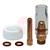 PAR-1303-125  Furick No.5 Ally Pyrex Cup Kit for 2.4mm (1x cup, 1x collet body, 1x split collet, 1x heatshield & 2x O-rings)