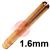 19.91  1.6mm CK Large Diameter Gas Lens Collet. 2 Series 13N22L