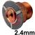 2PCA  Tungsten Adapter w/Screens for 2.4mm  Gas Saver Spares