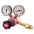 30.01.34.0819  Harris 801 Acetylene Single Stage Two Gauge Regulator, Side Entry, 1.5 Bar, 5/8