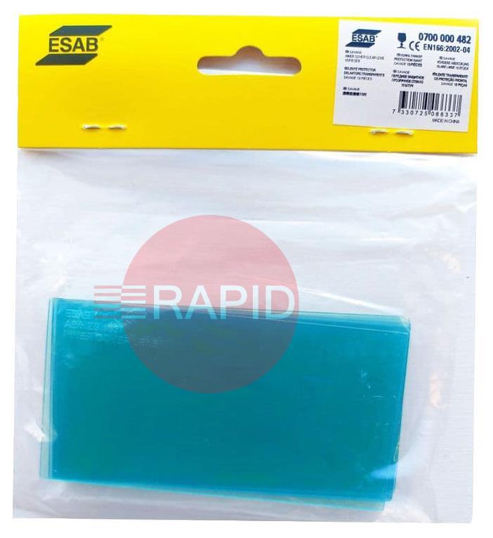 0700000482  ESAB Inner Cover Lens - 105mm x 56mm (Pack of 10)