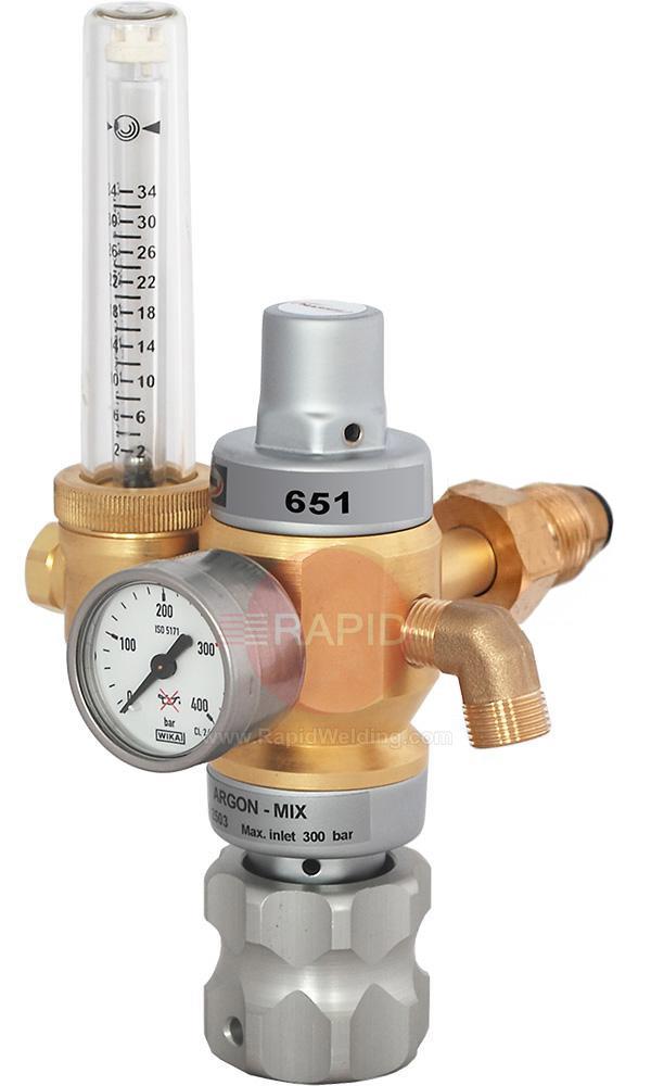 3100725  Harris Gas Saver Regulator - Model 651, 30lpm Adjustable, G5/8 Side Entry