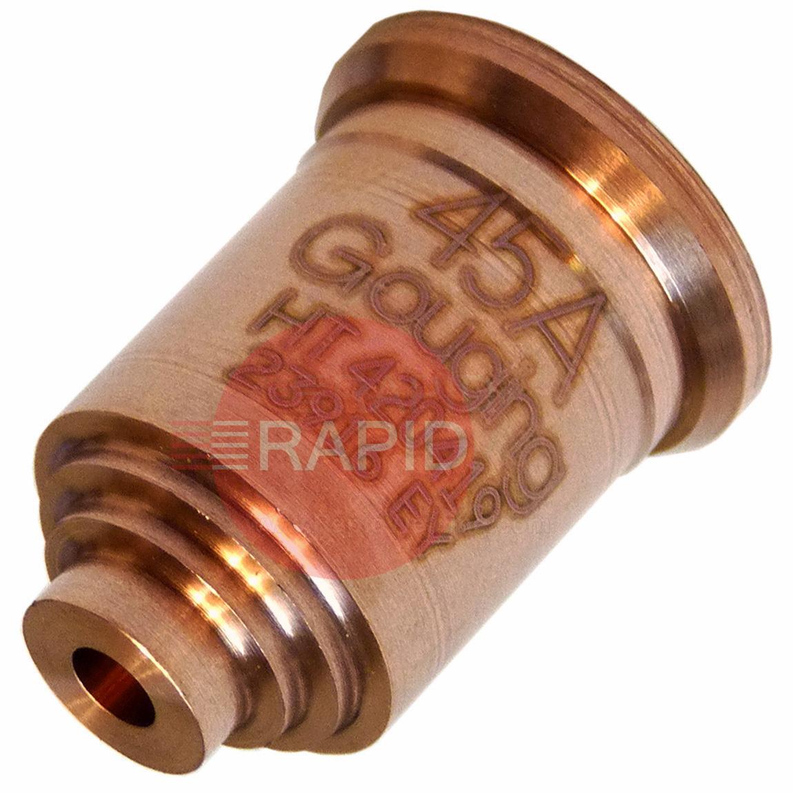 420419  Hypertherm Max Control Gouging Nozzle, for Duramax Lock (45A)