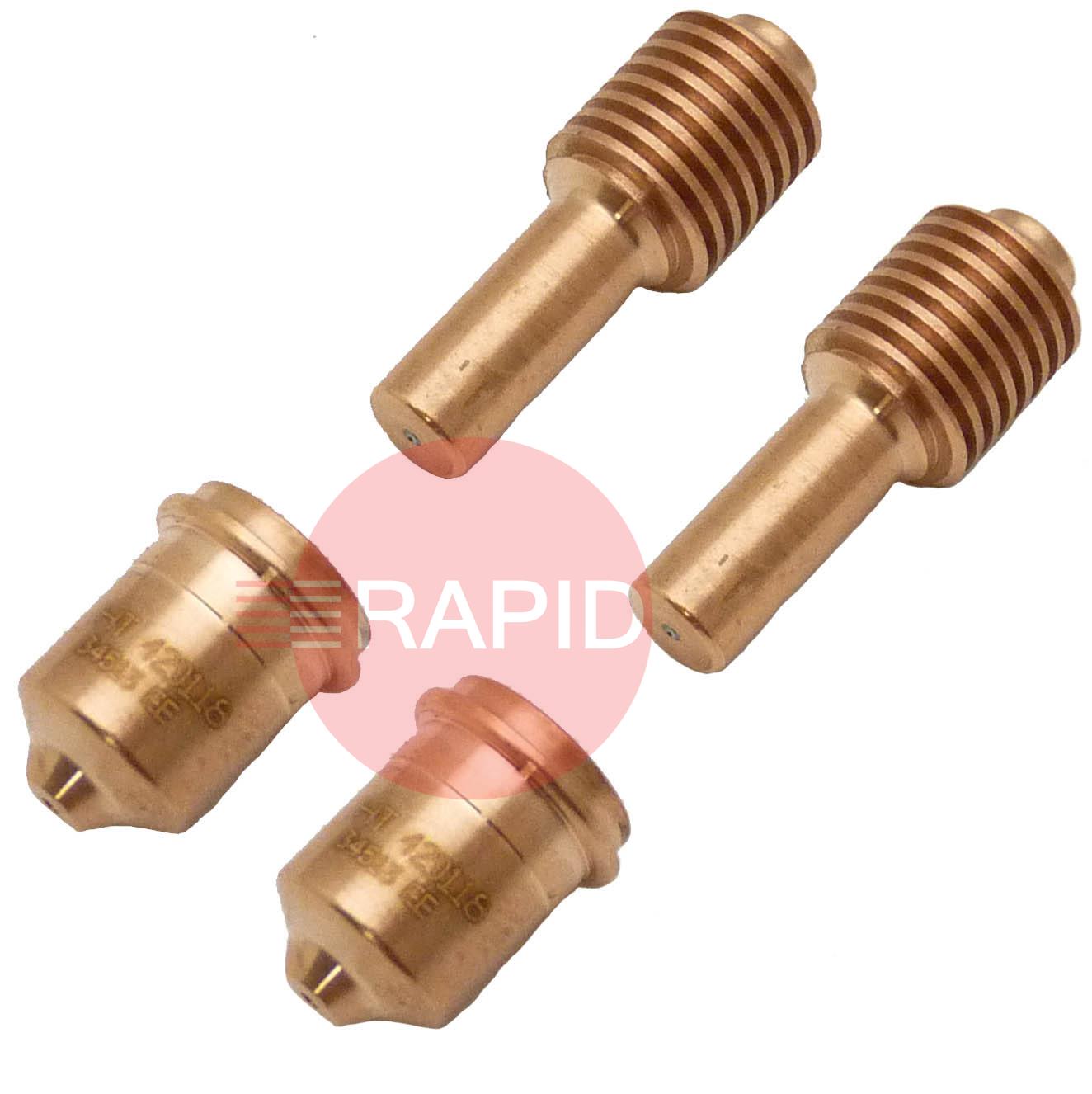 428243  Hypertherm Duramax LT Standard Electrode & Nozzle Dual Pack (15 - 30A)