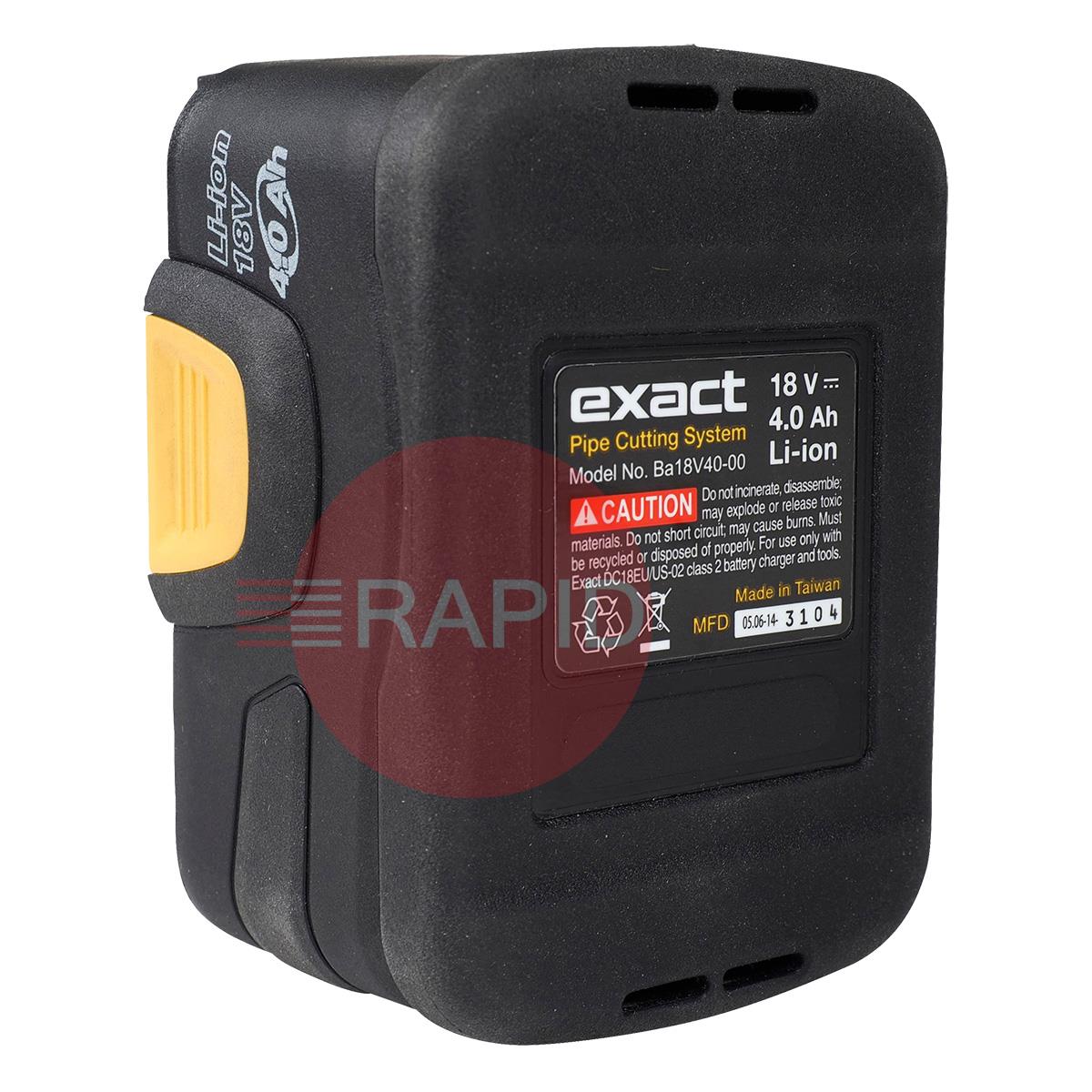 7044831  Exact PipeCut 18V-5Ah Lithium-Ion Battery