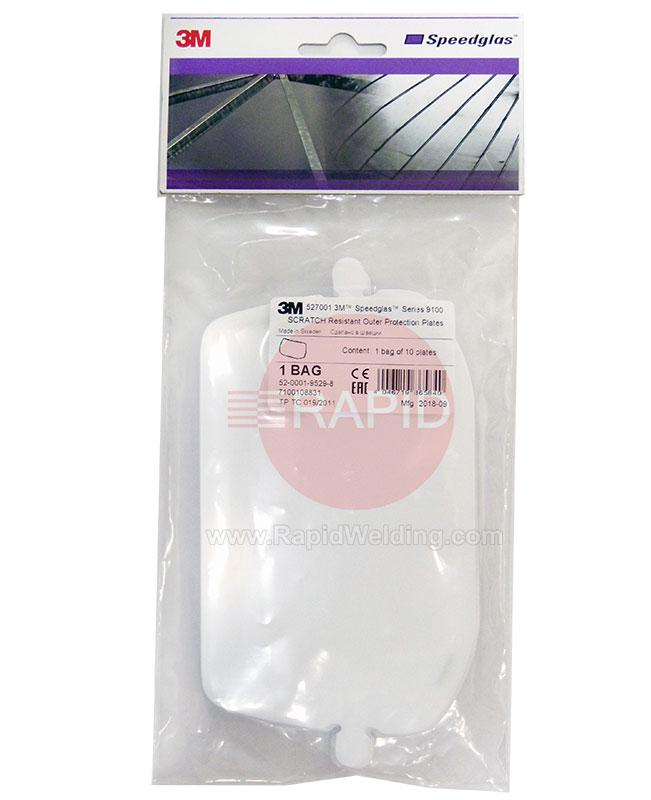 3M-527001  3M Speedglas 9100, G5-01/03 Extra-Scratch Resistant Outer Protection Plates (Pack of 10)